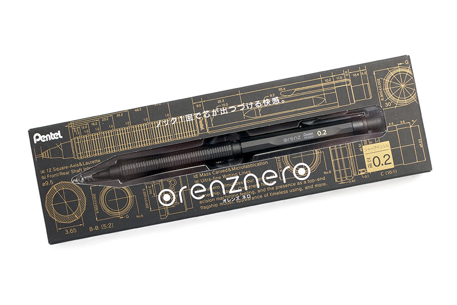 pentel orenz nero mechanical pencil